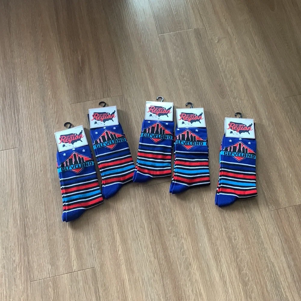 LMT: 5️⃣ Pairs of Rep Your Region Cleveland socks